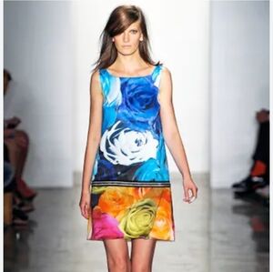Peter Som Sz 2 Floral Rainbow Mini Dress